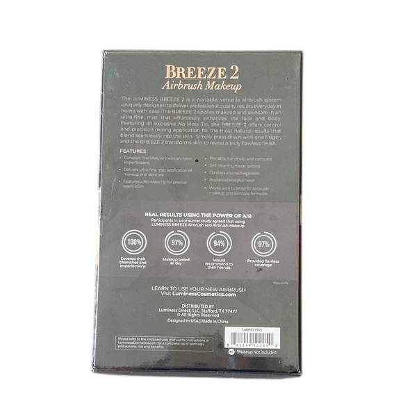 Luminess Breeze 2 Airbrush Foundation Makeup NWT Handheld System NEW SEALED - Picture 6 of 14